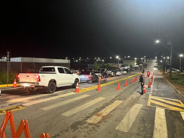 Sorriso: Operação Lei Seca Nacional prende 21 bêbados e apreende 41 veículos na Claudino Frâncio cruzamento com a Perimetral Noroeste